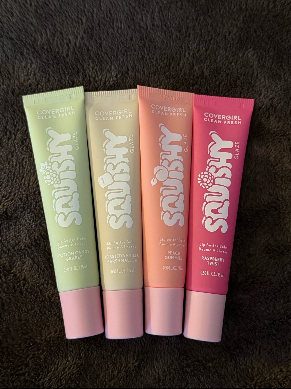 CoverGirl Squishy Glaze Lip Butter Balm SEALED SET OF 4